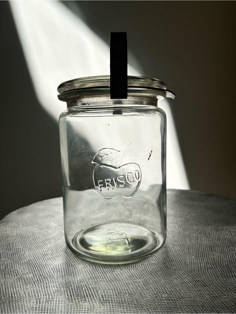 Frisco~ Vintage Mid-Century Danish Canning Jar 1 1/2 L